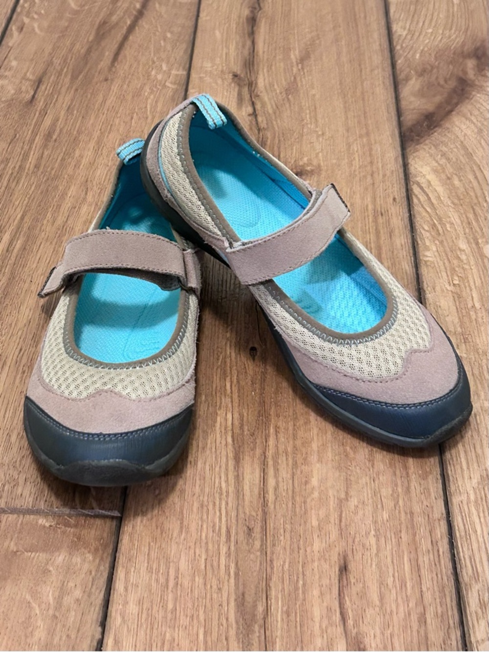 Lands' End Trail Sport Mary Jane Flats (432861) Leather Outdoor Women’s 8.5